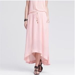 Banana Republic Pale Pink Drawstring Skirt M
